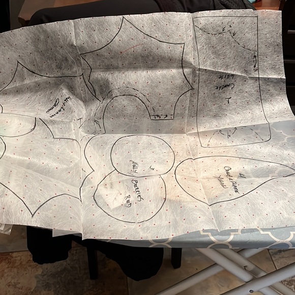 Christmas Candle Flag Sewing Pattern - Picture 2 of 4